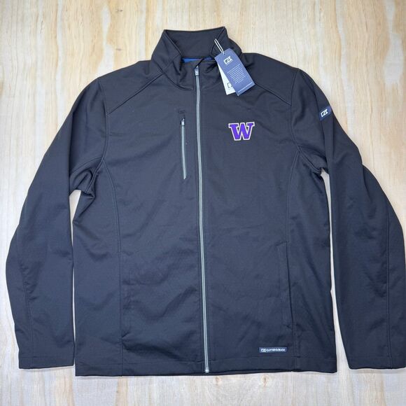 Cutter & Buck Other - NEW Washington Huskies Cutter Buck Evoke Softshell Recycled Full Zip Jacket LG
